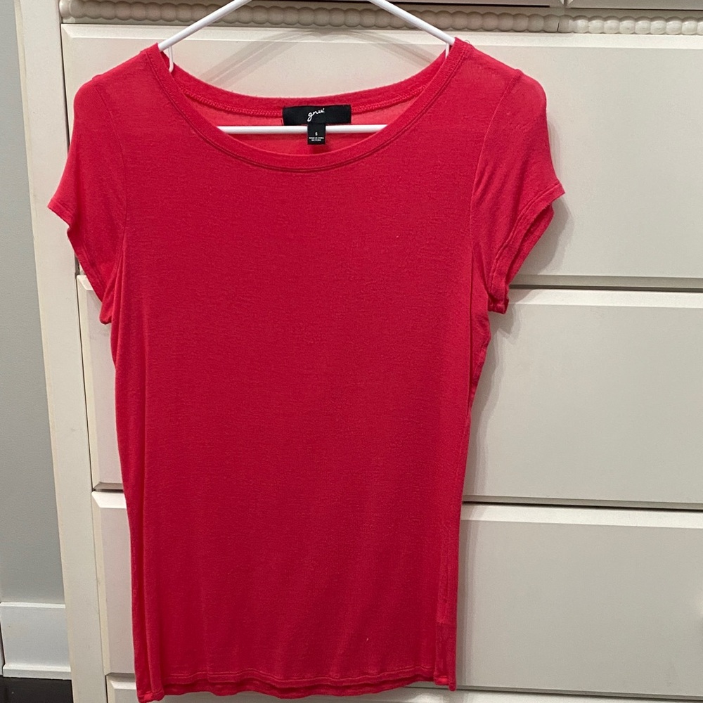 Women's Peachy Watermelon Short Sleeve Top. Super Soft Rayon Blend Size S